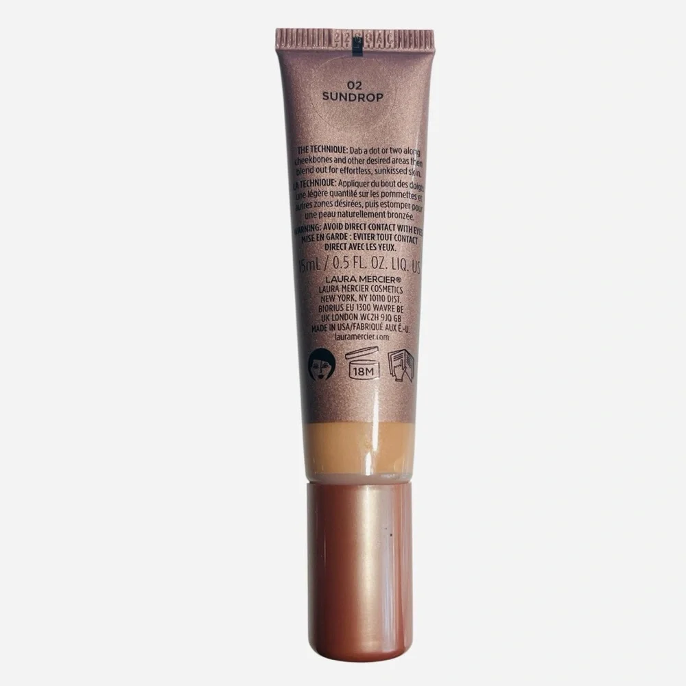 Laura Mercier 02 Sundrop Tinted Moisturizer Bronzer 0.5 oz